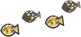 アクセス　魚のイラスト